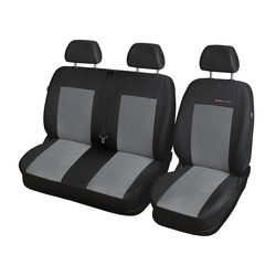 Housses de siège sur mesure adaptées pour Opel Movano B Van (2010-2022) seulement les sièges avant - 3x1 - housse siege voiture - couverture siege - E2