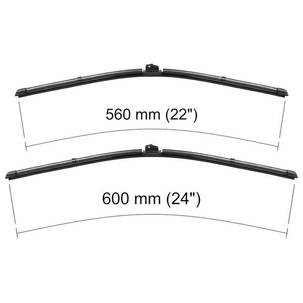 Balais d'essuie-glace de pare-brise adaptés pour Saab 9-5 I Break, Berline (08.2007-07.2010) - balais plat