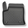 Tapis de sol en TPE adapté pour Peugeot e-208 Hayon (01.2020-....) - tapis de voiture - noir