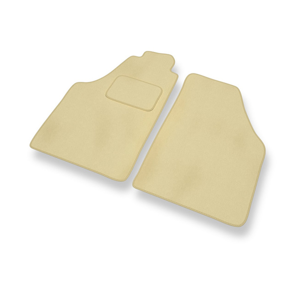 Tapis de Sol Velours adapté pour Fiat Idea Monospace (2003-2012) - Premium tapis de voiture - beige