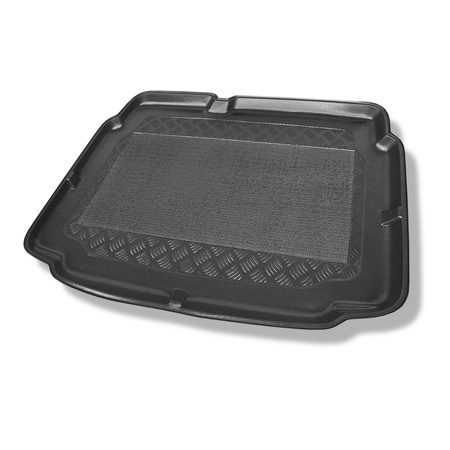 Tapis de coffre adapté pour Volkswagen Polo V 6R Hayon (05.2009-09.2017) - bac de coffre - protection de coffre voiture - coffre inférieur