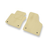 Tapis de Sol Velours adapté pour Skoda Octavia II (2004-2013) - Premium tapis de voiture - beige