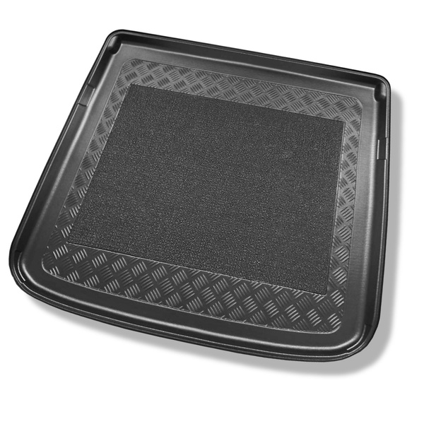 Tapis de coffre adapté pour Fiat 500L Living, MPV Monospace (06.2013-2022) - bac de coffre - protection de coffre voiture - 5 places: coffre inférieur et supérieur; 7 places: 3e rangée abaissée
