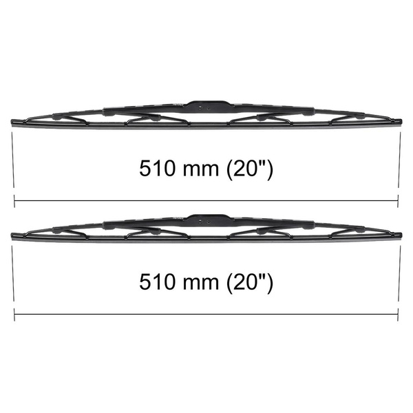 Balais d'essuie-glace de pare-brise adaptés pour Nissan Patrol GR SUV (10.1997-03.2010) - balais standard