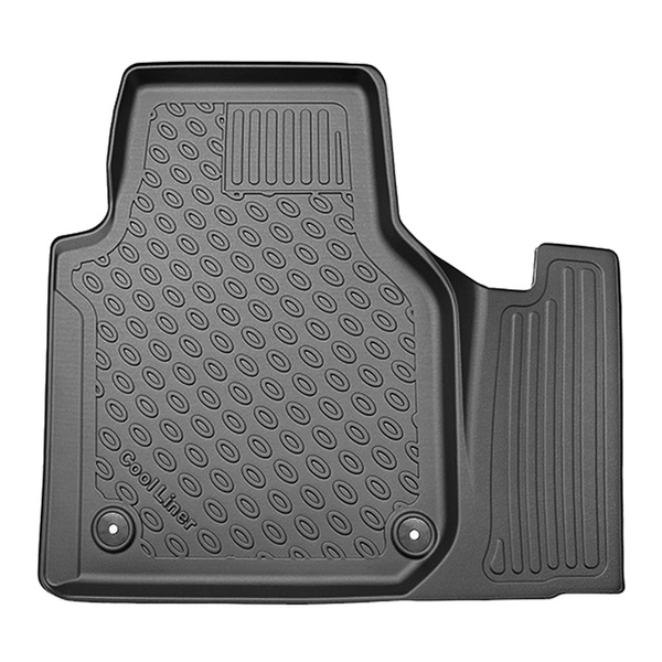 Tapis de sol en TPE adapté pour Volkswagen Crafter II Cargo (03.2017-....) - 2/3 sièges - tapis de voiture - noir