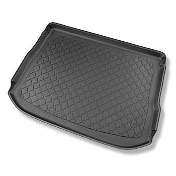 Tapis de coffre adapté pour Nissan Qashqai III J12 Mild Hybrid Crossover (06.2021-....) - bac de coffre - protection de coffre voiture - coffre supérieur; plancher amovible en la position la plus basse (Flexi-Board)