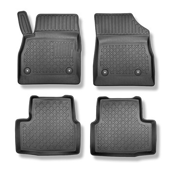 Tapis de sol en TPE adapté pour Opel Astra K Hayon (12.2015-10.2022) - tapis de voiture - noir