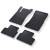 Tapis de sol en caoutchouc adapté pour Mercedes-Benz CLA C118 Coupé (2019-....) - tapis de voiture - noir - 4 pcs.
