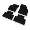 Tapis de Sol Feutres adapté pour Volvo V50 I (2004-2012) - tapis de voiture - noir