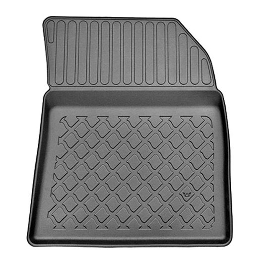 Tapis de sol en TPE adapté pour Citroen C4 SpaceTourer Monospace (07.2013-11.2020) - sans la troisième rangée de sièges - tapis de voiture - noir
