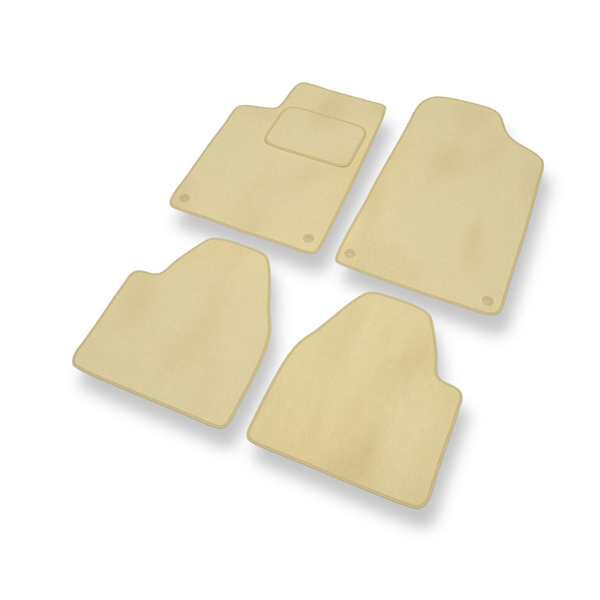Tapis de Sol Velours adapté pour Peugeot 607 Berline (1999-2010) - Premium tapis de voiture - beige
