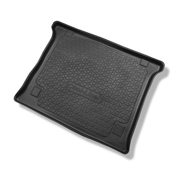 Tapis de coffre adapté pour Opel Combo D Tour Van (01.2012-12.2017) - bac de coffre - protection de coffre voiture - 5 places; voitures avec préparation pour le plancher amovible du coffre