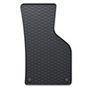 Tapis de sol en caoutchouc adapté pour Skoda Octavia II Break, Liftback (2004-2013) - tapis de voiture - noir - 4 pcs.