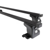 Barres de toit en acier adapté pour Citroen Jumpy II Van (2007-2016) - Porte-Bagages de Voiture noir - points de montage - (suivant le modèle de voiture ils peuvent se situer à différents endroits)