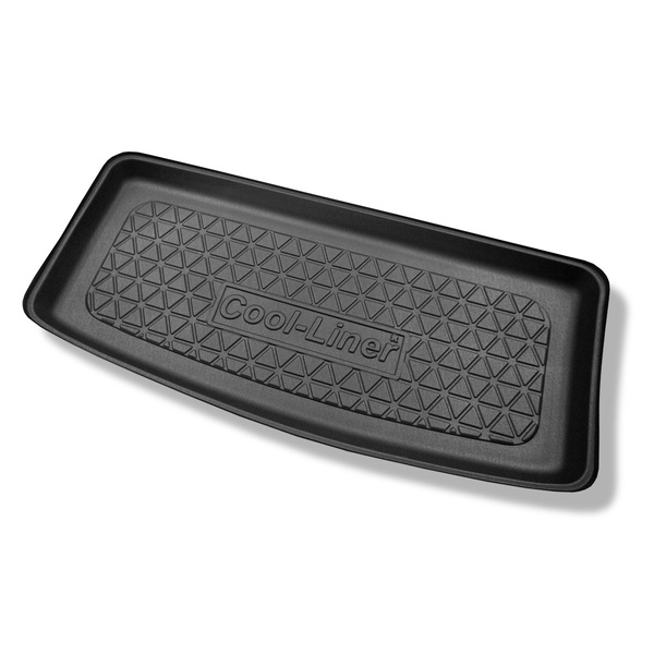 Tapis de coffre adapté pour Kia Picanto III JA Hayon (04.2017-....) - bac de coffre - protection de coffre voiture - coffre supérieur; modèles avec plancher amovible du coffre