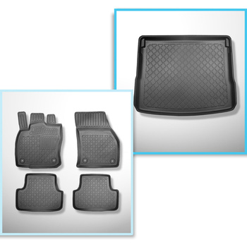 Kit tapis de coffre et tapis de voiture TPE pour: Cupra Ateca SUV (11.2018-....)