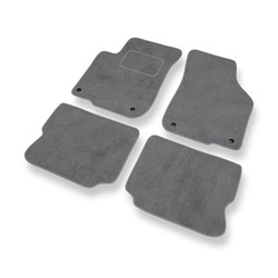 Tapis de Sol Velours adapté pour Seat Toledo II Berline (1999-2004) - Premium tapis de voiture - gris