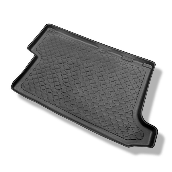 Tapis de coffre adapté pour Ford Transit Custom L2 Van (01.2013- 06.2023) - bac de coffre - protection de coffre voiture - derrière troisième rangée de sièges
