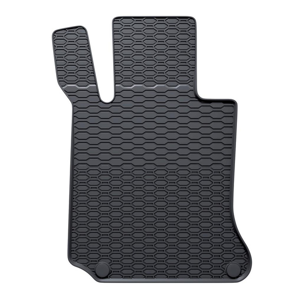 Tapis de sol en caoutchouc adapté pour Mercedes-Benz Classe C W204 Break, Berline (2006-2014) - tapis de voiture - noir - 4 pcs.