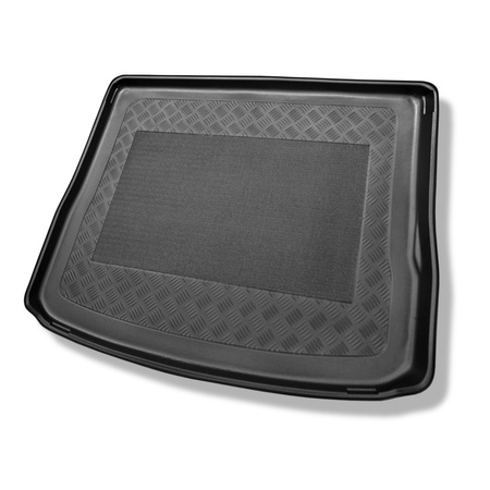 Tapis de coffre adapté pour Volkswagen Tiguan I SUV (07.2007-04.2016) - bac de coffre - protection de coffre voiture - coffre supérieur (seuil de chargement plat)