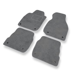 Tapis de Sol Velours adapté pour Audi A6 II C5 Avant, Berline (1997-2004) - Premium tapis de voiture - gris
