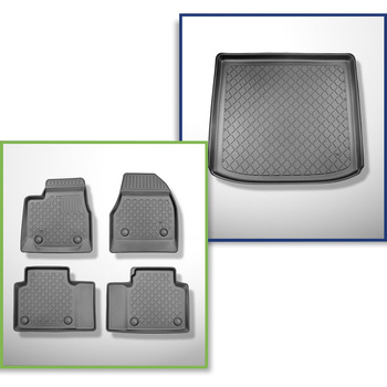 Kit tapis de coffre et tapis de voiture TPE pour: Aiways U5 SUV (12.2020-....)