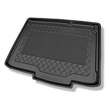 Tapis de coffre adapté pour Opel Corsa E Hayon (12.2014-05.2019) - bac de coffre - protection de coffre voiture - coffre inférieur