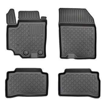 Tapis de sol en TPE adapté pour Suzuki Vitara Hybrid SUV (01.2020-....) - tapis de voiture - noir