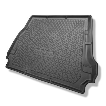 Tapis de coffre adapté pour Land Rover Discovery III SUV (2004-2008) - bac de coffre - protection de coffre voiture - 7 places; 3me rangée abaissée