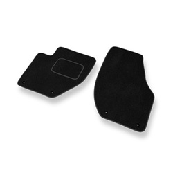 Tapis de Sol Velours adapté pour Volvo V40 II Hayon (2012-2019) - Premium tapis de voiture - noir