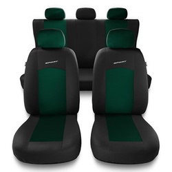 Housses de siège adaptées pour Alfa Romeo Stelvio (2017-....) - housse siege voiture universelles - couverture siege - S-GR
