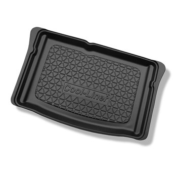 Tapis de coffre adapté pour Skoda Citigo Hayon (10.2011-2019) - bac de coffre - protection de coffre voiture - coffre inférieur; non pour Skoda Citigo-e IV