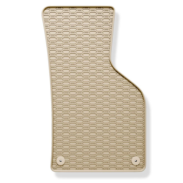 Tapis de sol en caoutchouc adapté pour Volkswagen Passat B6 Berline, SW (2005-2010) - tapis de voiture - beige - 4 pcs.