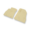 Tapis de Sol Velours adapté pour Nissan Juke I Crossover (2010-2019) - Premium tapis de voiture - beige