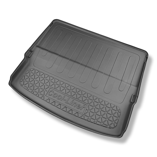 Tapis de coffre adapté pour Nissan X-Trail IV (T33) e-Power SUV (09.2022-....) - bac de coffre - protection de coffre voiture - 7 places; 3me rangée abaissée