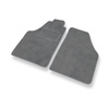 Tapis de Sol Velours adapté pour Fiat Idea Monospace (2003-2012) - Premium tapis de voiture - gris