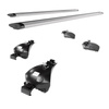 Barres de toit en aluminium adapté pour Audi A4 B9 Allroad (2016-2024) - Porte-Bagages de Voiture argent - rails
