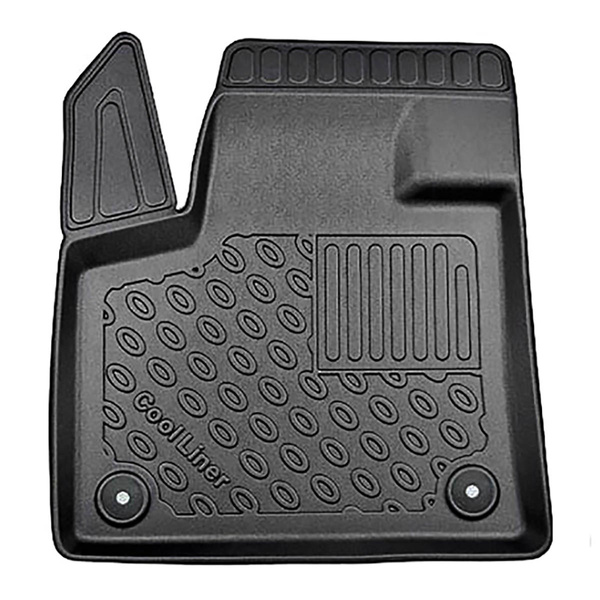Tapis de sol en TPE adapté pour Citroen C5 Aircross SUV (02.2019-....) - non pour version Plug-in hybride - tapis de voiture - noir