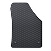 Tapis de sol en caoutchouc adapté pour Volkswagen Touran I (2003-2010) - tapis de voiture - noir