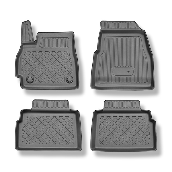 Tapis de sol en TPE adapté pour Omoda 5 SUV (04.2024-....) - tapis de voiture - noir