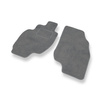 Tapis de Sol Velours adapté pour Hyundai Coupe II Coupé (1999-2002) - Premium tapis de voiture - gris