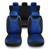 Housses de siège adaptées pour Audi A1 I, II (2010-2019) - housse siege voiture universelles - couverture siege - TR-BL