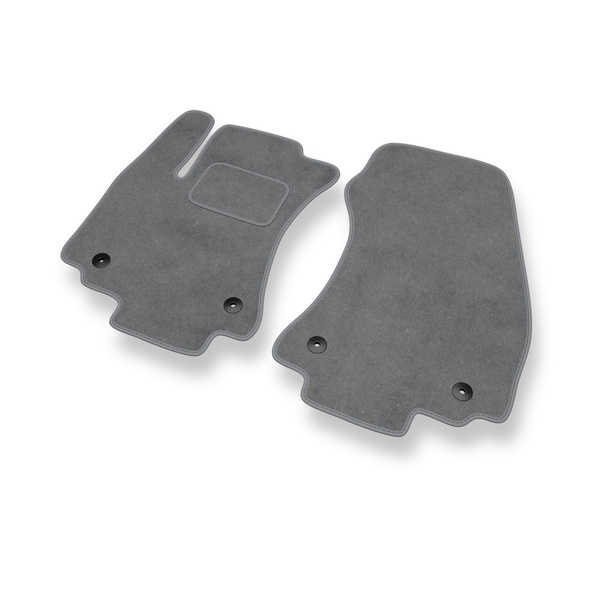 Tapis de Sol Velours adapté pour Opel Zafira A Monospace (1999-2005) - Premium tapis de voiture - gris
