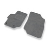 Tapis de Sol Velours adapté pour Citroen C-Elysee II Berline (2012-2021) - Premium tapis de voiture - gris