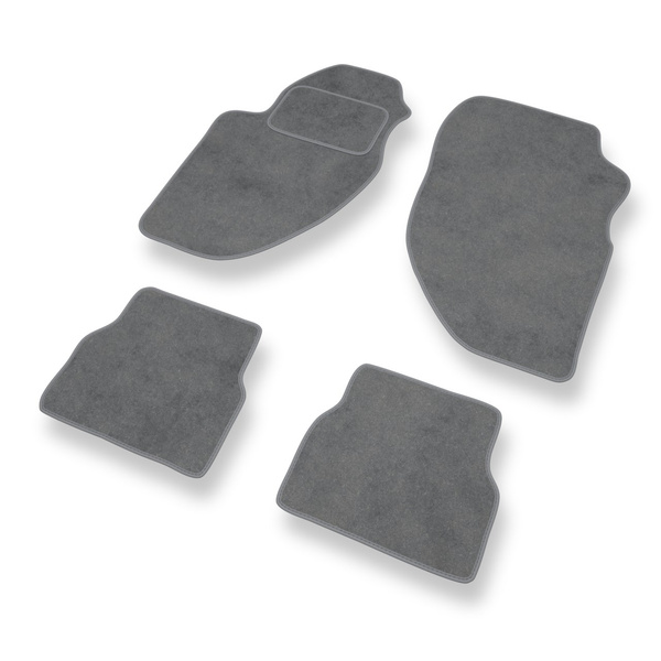 Tapis de Sol Velours adapté pour Alfa Romeo 166 I Berline (1998-2003) - Premium tapis de voiture - gris