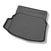 Kit tapis de coffre et tapis de voiture TPE PREMIUM pour: Mercedes-Benz Classe C W204 Berline (04.2007-02.2014) - sièges arrière rabattables; avec cavité gauche