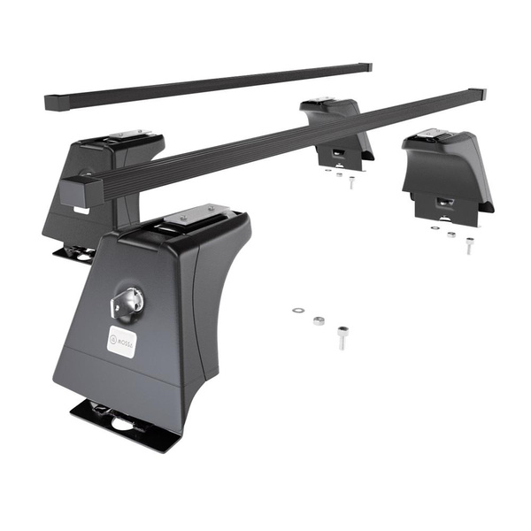 Barres de toit en acier adapté pour Citroen Jumper I Van (1996-2005) - Porte-Bagages de Voiture noir - points de montage - (suivant le modèle de voiture ils peuvent se situer à différents endroits)