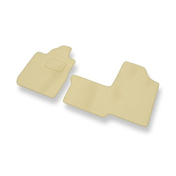 Tapis de Sol Velours adapté pour Fiat Multipla Monospace (1998-2010) - Premium tapis de voiture - beige