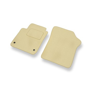 Tapis de Sol Velours adapté pour Skoda Citigo I (2011-2020) - Premium tapis de voiture - beige