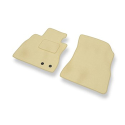 Tapis de Sol Velours adapté pour Nissan Note E12 Hayon (2013-2016) - Premium tapis de voiture - beige